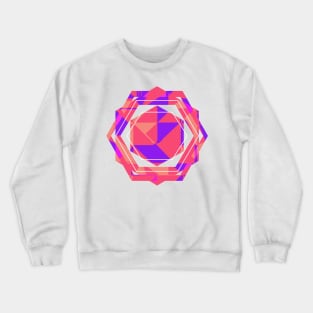 Pink Geometric funny pop art Crewneck Sweatshirt